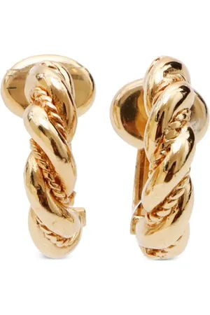 Dior Pendientes de clip con diseño retorcido