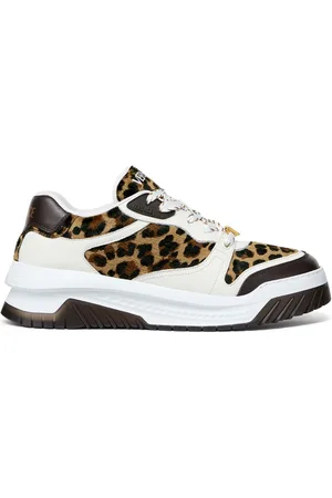 VERSACE Zapatillas Odissea con estampado de leopardo