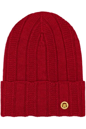 VERSACE Gorro Medusa de canalé