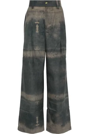 Feng Chen Wang Pantalones con motivo abstracto