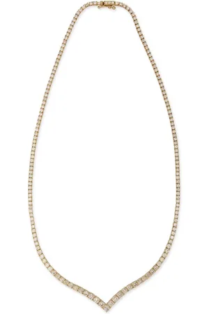 JACQUIE AICHE Collar vanessa en oro amarillo de 14 ct con diamantes
