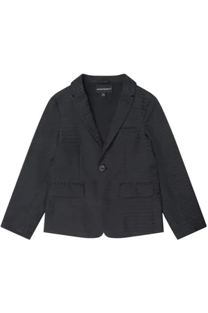 Emporio Armani Blazer con logo en relieve