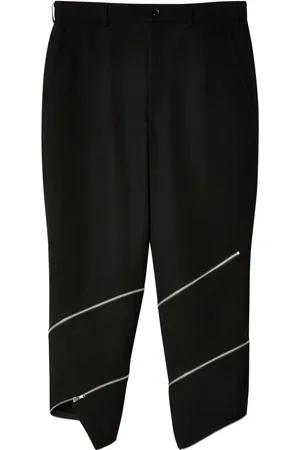 Comme des Garçons Pantalones capri con cremallera