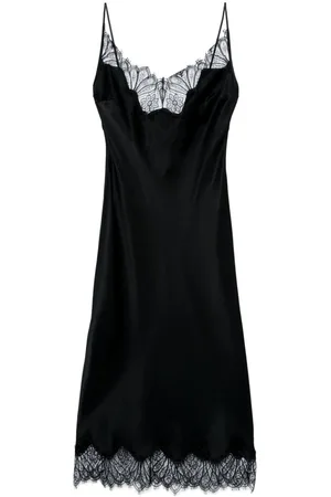 COPERNI Vestido midi con ribetes de encaje