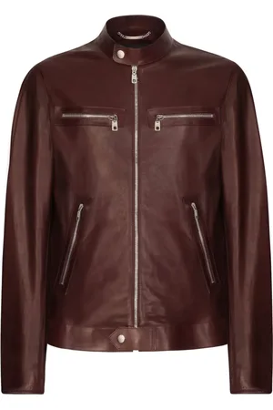 Dolce & Gabbana Chaqueta biker con cremallera