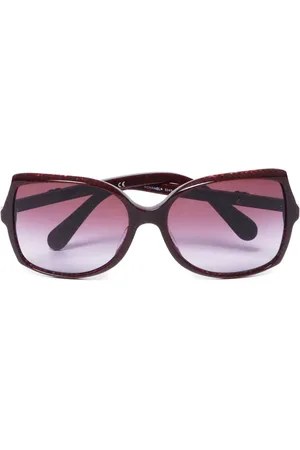 CHANEL Gafas de sol con montura estilo mariposa 2000s