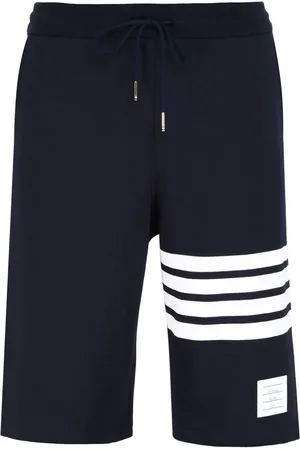 Thom Browne Pantalones cortos de deporte con franjas