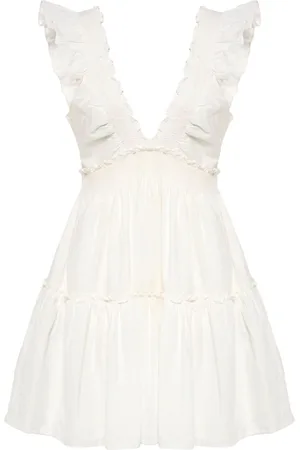LOVESHACKFANCY Vestido corto Poplar