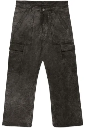 Rick Owens Pantalones tipo cargo con efecto envejecido