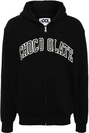 Chocoolate Chaqueta con capucha y logo estampado