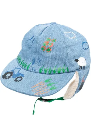 Stella McCartney Gorro con granja estampada