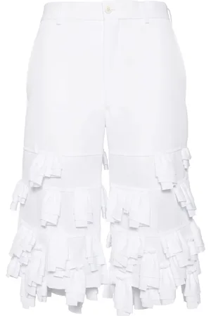 Comme des Garçons Pantalones cortos de vestir con volantes