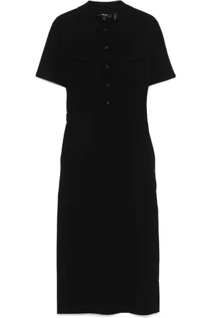 THEORY Vestido midi estilo militar