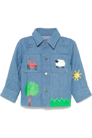 Stella McCartney Camisa Farmyard con aplique