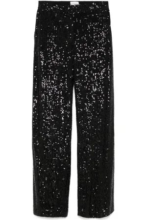 Claudie Pierlot Pantalones rectos con lentejuelas