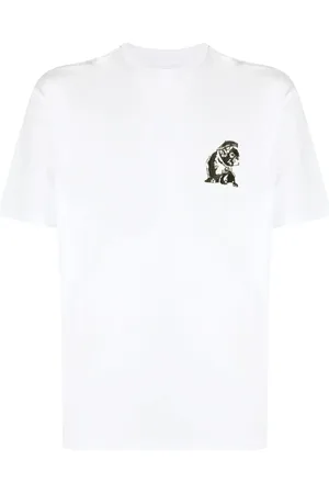 Emporio Armani Camiseta con bordado French Bulldog