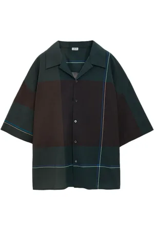 Loewe Camisa a cuadros con manga corta