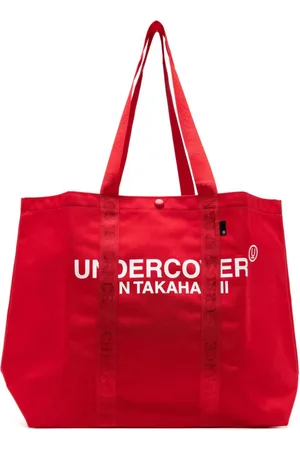 UNDERCOVER Bolso shopper con logo estampado