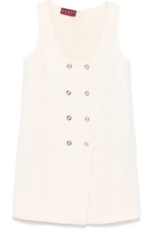 Gucci Vestido corto Damier Bouclé