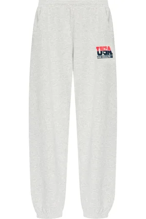 Sporty & Rich Pantalones elásticos con logo estampado