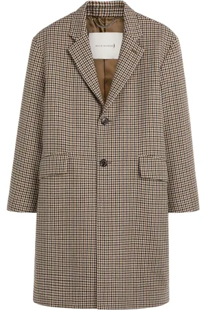 MACKINTOSH Abrigo Humbie con motivo pied de poule
