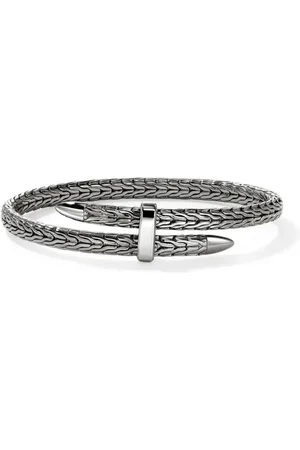 John Hardy Pulsera Spear Flex Cuff con diamantes