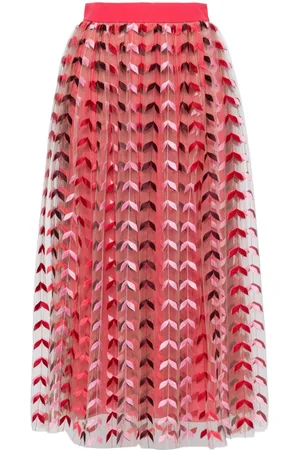 Elie saab Falda bordada de tul
