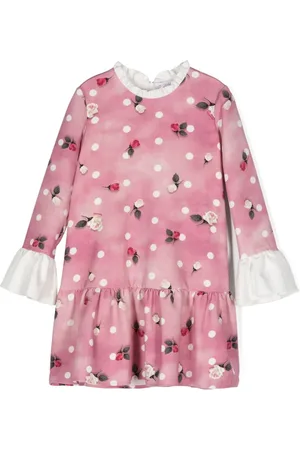 MONNALISA Vestido acampanado con estampado floral