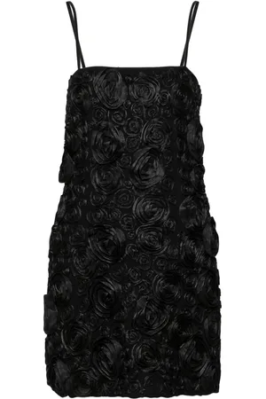 BLUMARINE Vestido corto con apliques florales