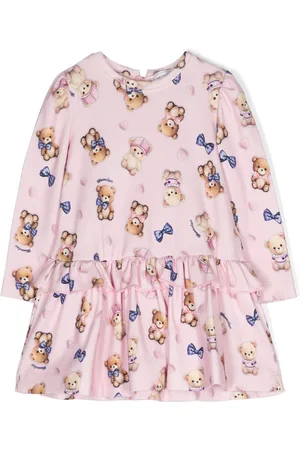 MONNALISA Vestido con estampado de oso