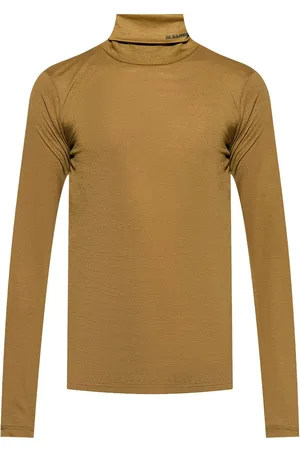 Jil Sander Jersey con logo y cuello vuelto