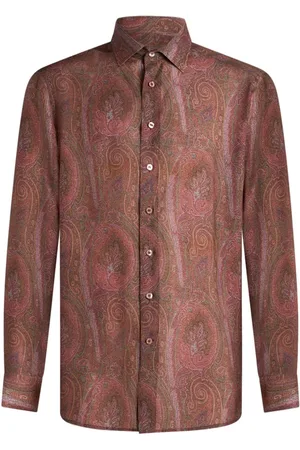 Etro Camisa con estampado de cachemira