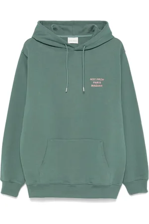 Drôle de Monsieur Sudadera con capucha y eslogan