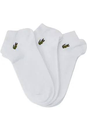 Lacoste Pack de tres pares de calcetines con logo bordado