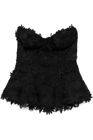GIUSEPPE DI MORABITO Bustier con encaje floral