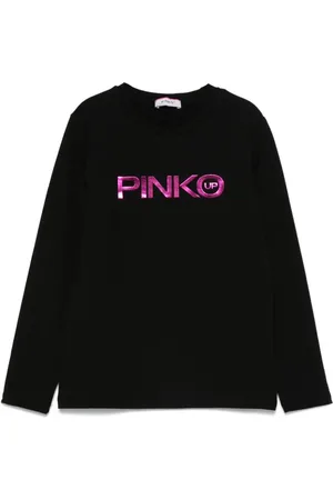 Pinko Camiseta con logo metalizado