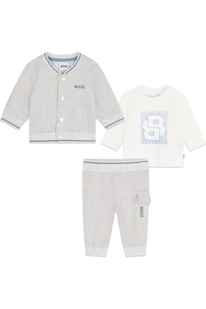 HUGO BOSS Set de tres pantalones con estampado en zigzag