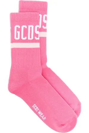 GCDS Calcetines con logo en intarsia