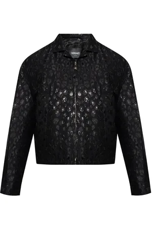 VERSACE Chaqueta con motivo de leopardo