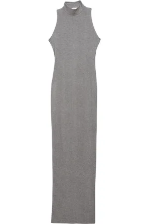 FLEUR DU MAL Vestido largo de canalé con espalda de nadador