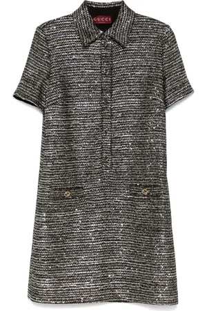 Gucci Vestido corto de tweed