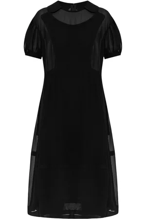 Comme des Garçons Vestido midi con manga farol
