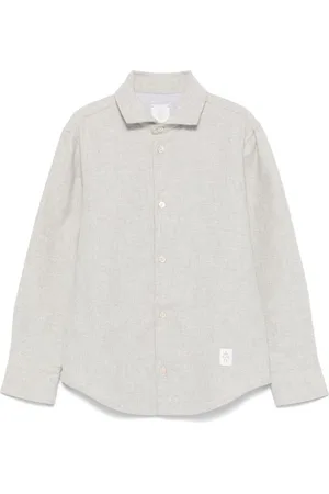 ELEVENTY Camisa con parche del logo