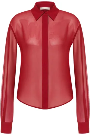 Serafini Camisa semitranslúcida