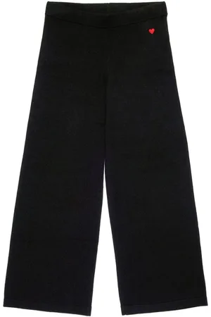 MAX&Co. Kids Pantalones anchos con corazón bordado