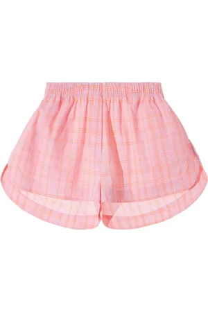 Monochrome Bermudas elásticas a cuadros
