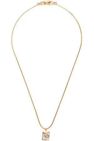 Givenchy Collar con colgante del logo y apliques de strass