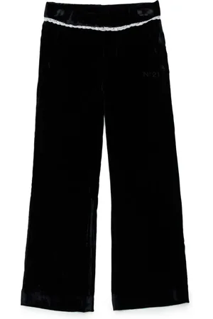 Nº21 Pantalones anchos con ribete de encaje