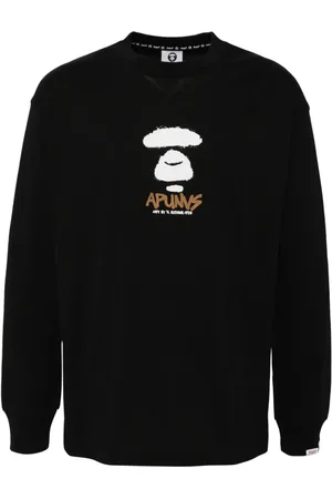 A Bathing Ape Camiseta con logo y luna