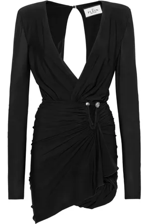 Philipp Plein Vestido corto con detalle de piercing